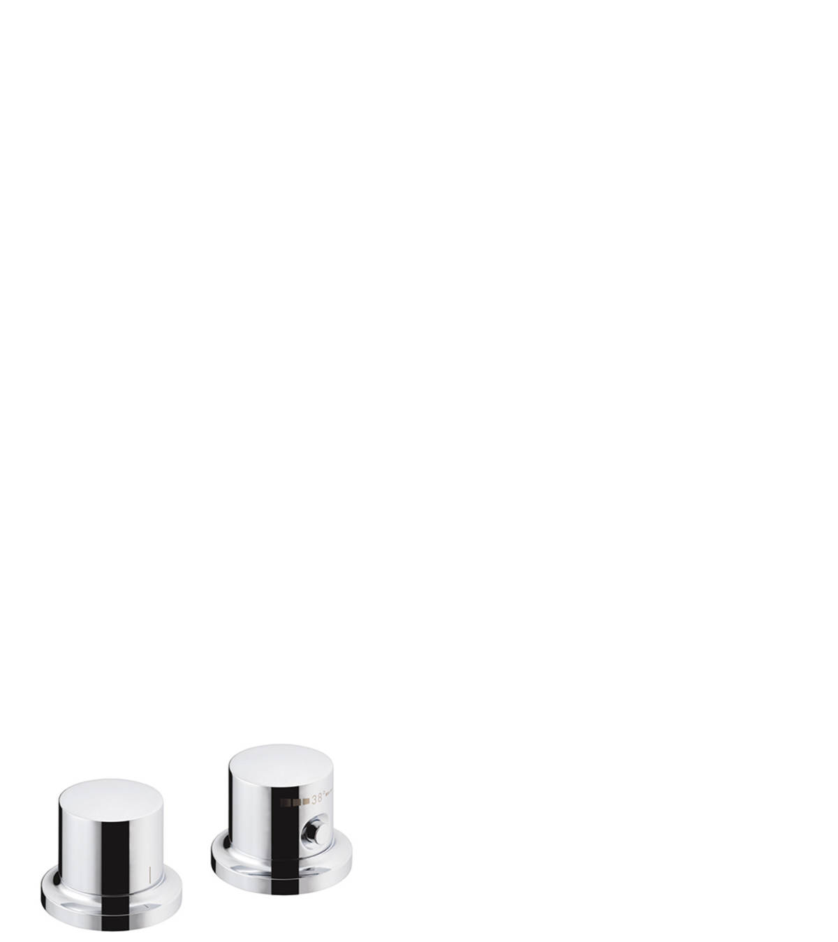 2-hole rim mounted thermostatic bath mixer, Chrome, 18480000