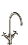 2-handle basin mixer 210 with cross handles and waste set
