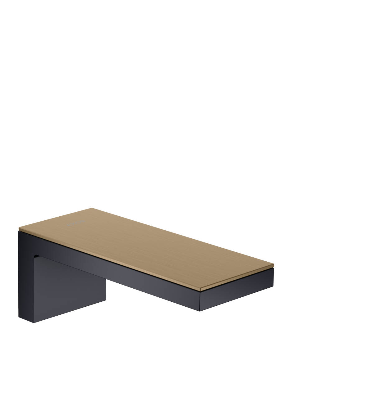 Bath spout, Satin Black / Brushed Bronze, 47410360