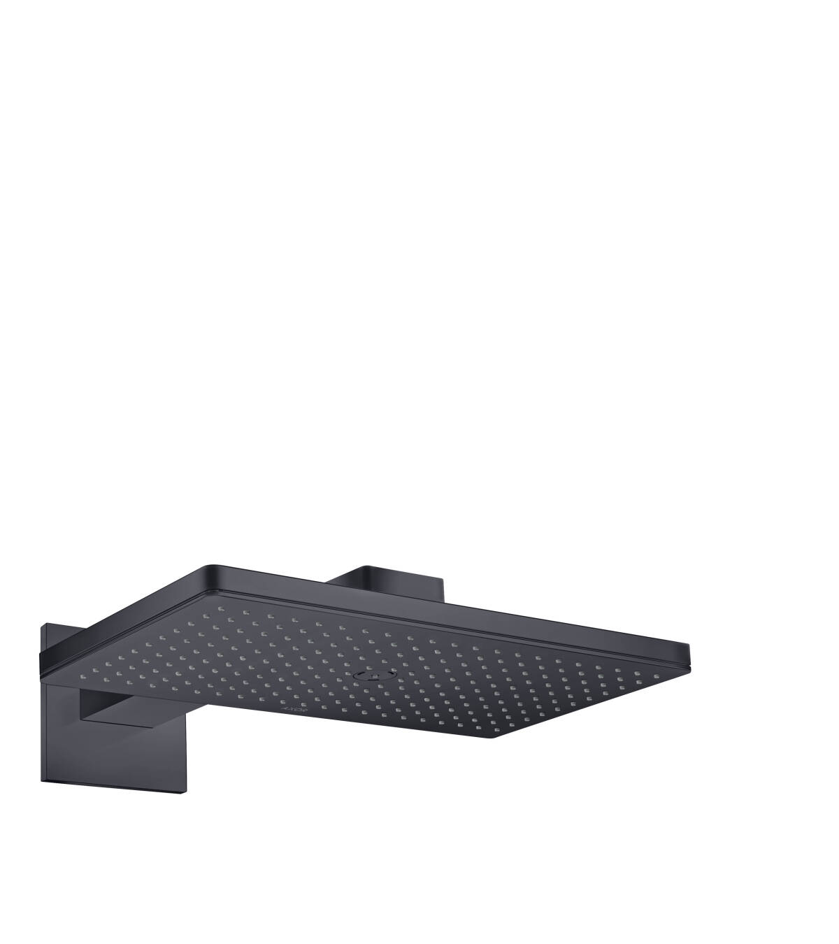 Overhead shower 460/300 1jet with shower arm and square escutcheon, Satin Black, 35278350