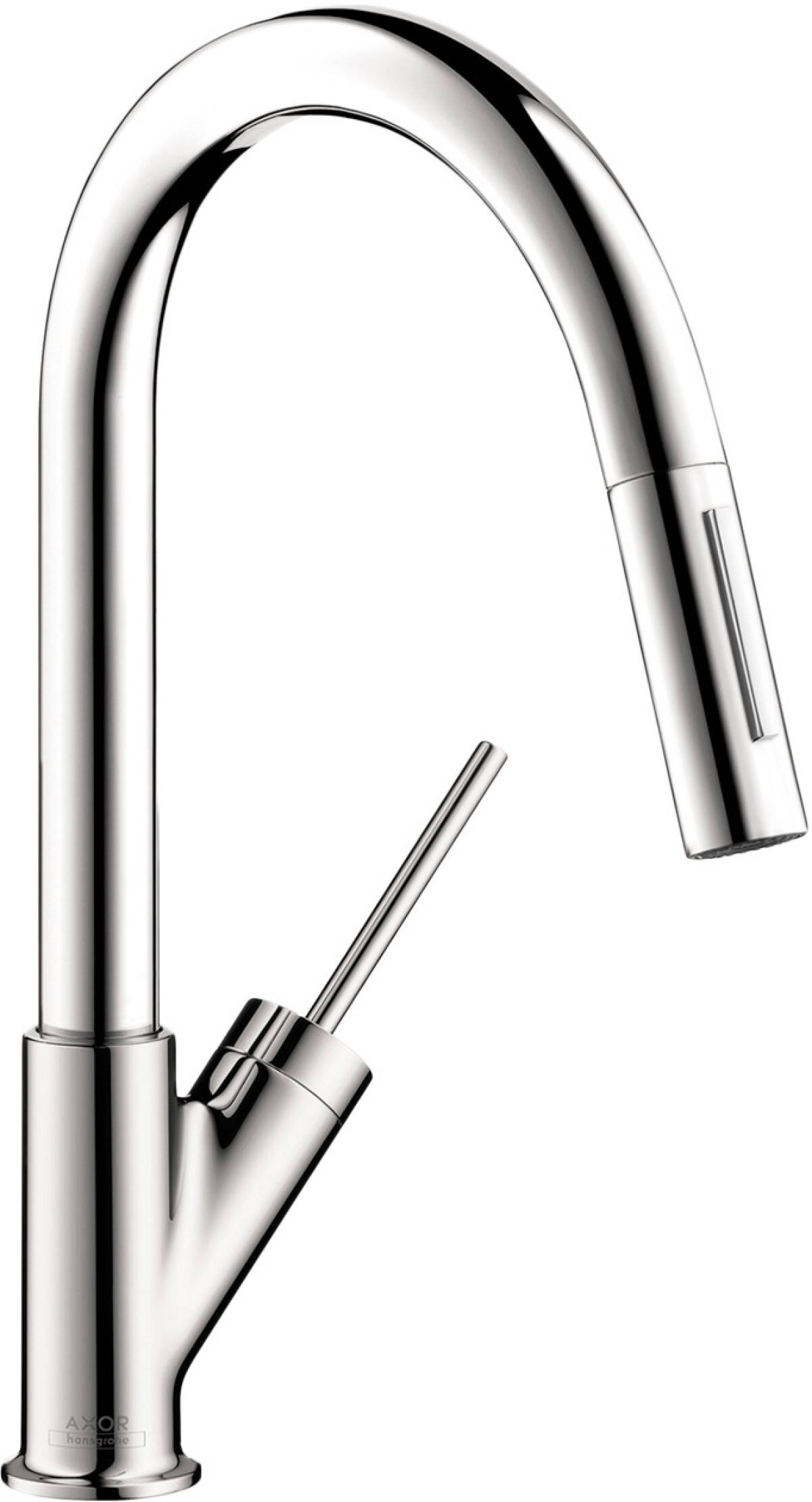 Axor Kitchen Mixers Starck 2 Spray Prep Axor Starck 2 Spray Prep Kitchen Faucet Pull Down Chrome 10824001
