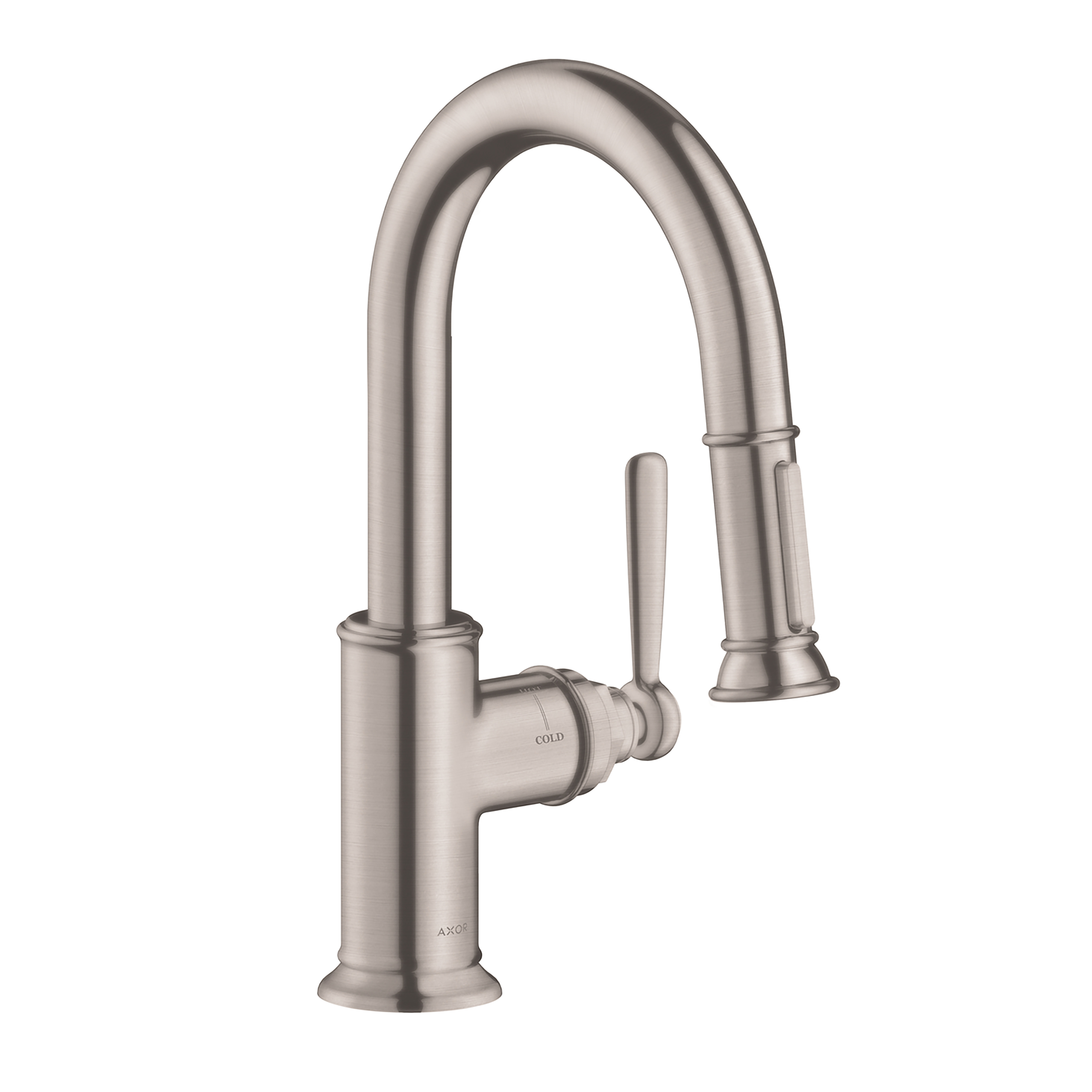 AXOR Kitchen Faucets AXOR Montreux Prep Kitchen Faucet 2 Spray Pull   38  Apu90358 Tif 